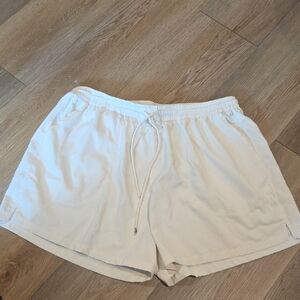 Outdoor Voices Men's Cream Athletic Shorts